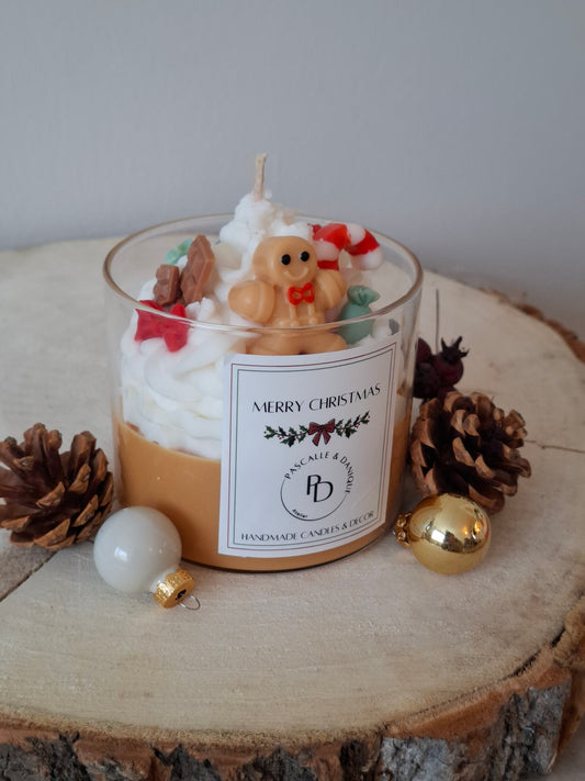 'Merry Christmas' Karamel kaars