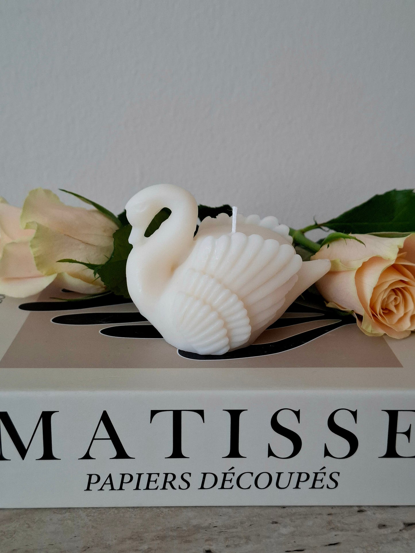 'Romantic Swan' kaars