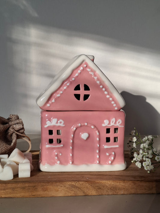 'Gingerbread House' pink waxbrander