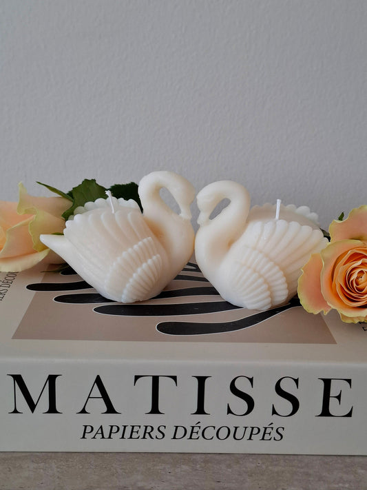 'Romantic Swan' kaars