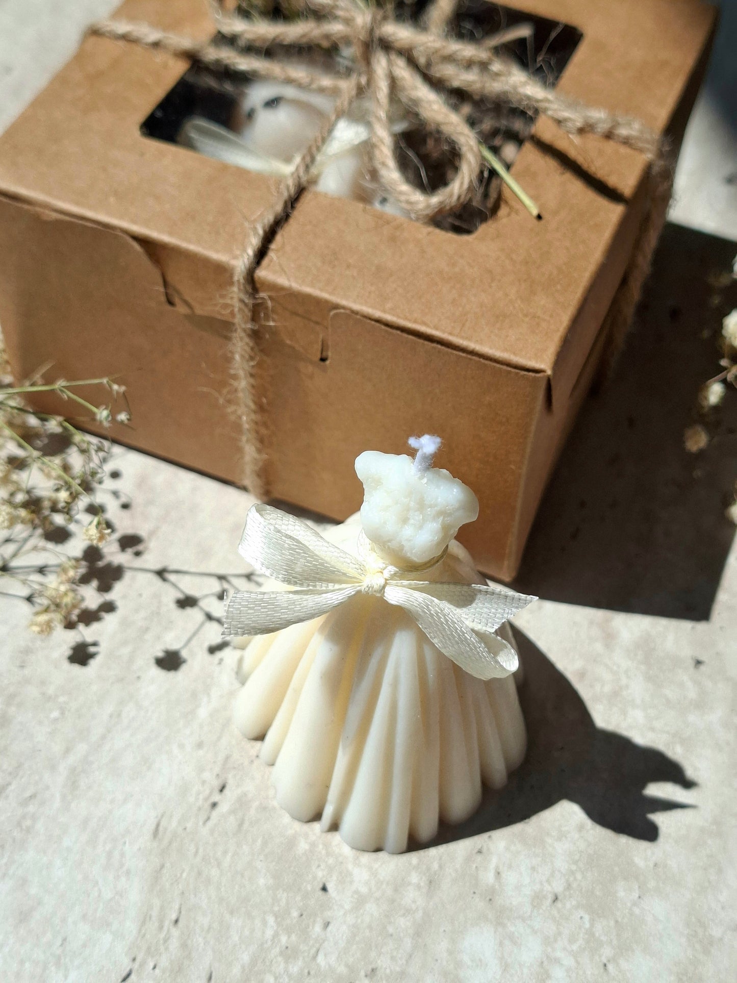 Bruidsjurk kaars | Bedankje voor bruiloft, bridal shower & vrijgezellenfeest