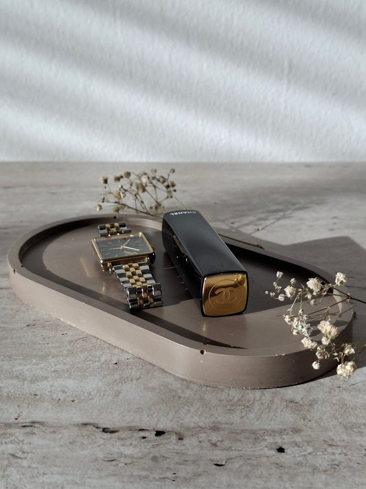 'Nelia' deco dark taupe